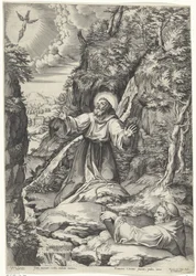 Franciscus van Assisi ontvangt de stigmata