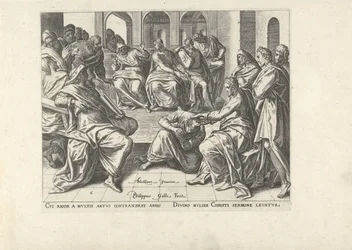 Christus geneest een kreupele vrouw