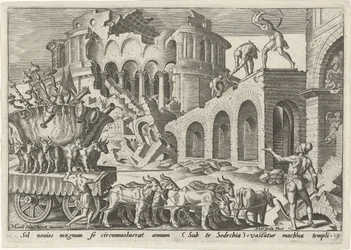 De Chaldeeën plunderen de tempel van Jeruzalem De onheilsdagen van het Joodse volk (serietitel)