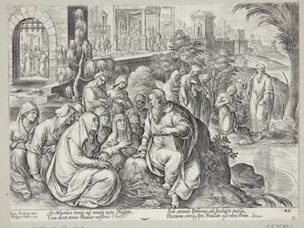 St. Paulus spreekt met de vrouwen van Filippi