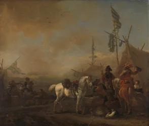 Een legerkamp