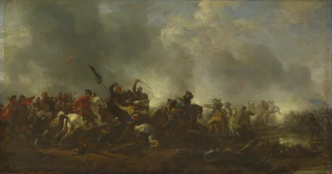 Cavalerie valt infanterie aan, 1656-1668