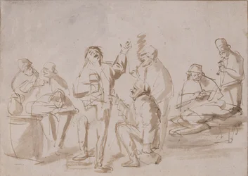 Boeren in een taverne, c.1662