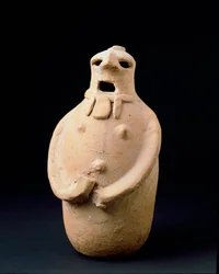 Fenicië: ovale terracotta beeldje van Isla Plana (Ibiza). 5e eeuw v.Chr. Ibiza, archeologisch museum