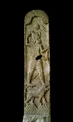 Fenicische kunst: kalkstenen stèle genaamd Amrit
