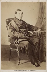 Portret van de componist Gioachino Antonio Rossini