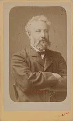 Portret van Jules Verne 1828-1905, ca. 1870