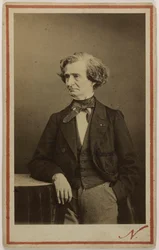 Portret van de componist Hector Berlioz 1803-1869, ca. 1860