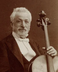 Portret van de componist en cellist Gaetano Braga
