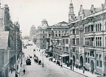Bridge Street, Sydney, ca. 1900, uit 