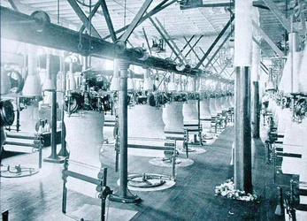 Natuurlijke wollen ondergoed vervaardigen, ca. 1900, uit 