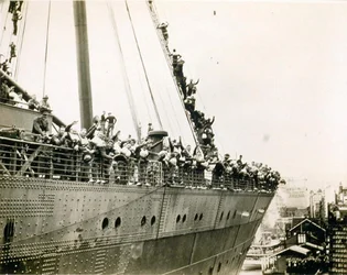 De Mauretania in Sydney, mei 1940