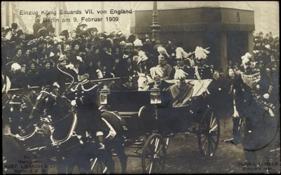 Koning Eduard VII van Engeland in Berlijn, 9 februari 1909
