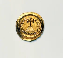 Solidus van Byzantijnse keizer Heraclius, Byzantijnse munten, 7e eeuw na Christus