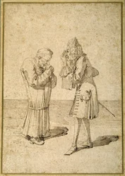Baron Philip von Stosch toont een antiek juweel aan Sabbatini