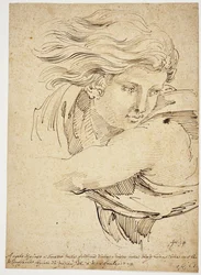 Hoofd van een engel; naar Raphael