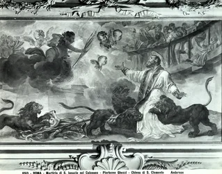 Het martelaarschap van de heilige Ignatius van Antiochië in het Colosseum