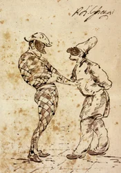 Theater: Polichinelle en Harlekijn, personages uit de Commedia dell