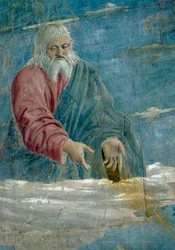 De Legende van het Ware Kruis, de Aankondiging, God (detail)