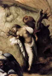 Andromeda bevrijd door Perseus, detail