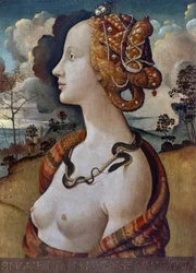 Portret van Simonetta Vespucci als Cleopatra (1453-1476)