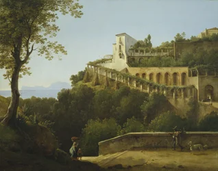 Een Klooster bij Napels, met Uitzicht op Capri