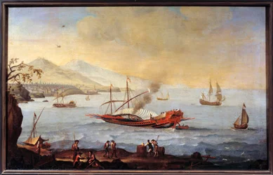 Een galei in de haven van Marseille