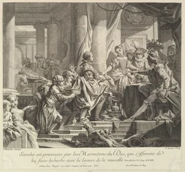 Sancho achtervolgd door de keukenjongens van de hertog, 18e eeuw