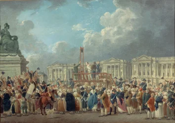Een executie op de Place de la Révolution, ca. 1793