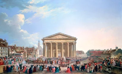 Ceremonie in de Nieuwe Kerk van St. Genevieve, 1765