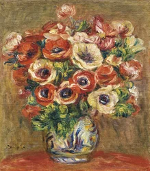 Anemonen in een vaas