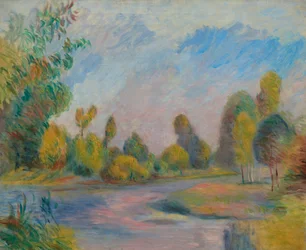 Aan de oever van de rivier