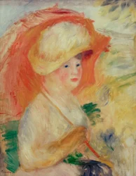 Vrouw met parasol