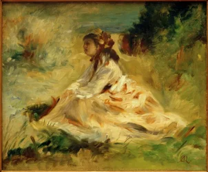 Vrouw op een weide (Lise Tréhot)
