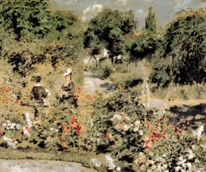 Tuin in Fontenay-aux-Roses, ca.1873-74 (olieverf op doek)