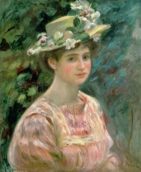 Meisje met eglantines op haar hoed, ca. 1896