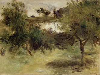 Landschap met bomen