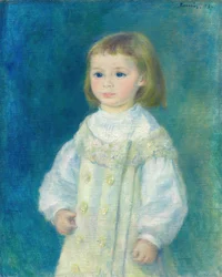 Lucie Berard Kind in Wit, 1883