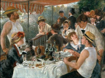 De lunch van de roeiers