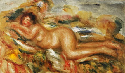 Naakte Vrouw op het Gras