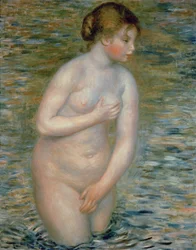 Naakt in het water, 1888