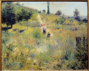 Pad dat omhoogloopt door het hoge gras, 1875. 0,6 x 0,74 m, Parijs, Musée d