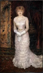 Portret van actrice Jeanne Samary