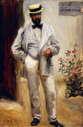 Portret van Charles Le Coeur, door Pierre-Auguste Renoir