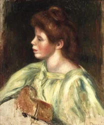 Portret van een Vrouw die Gitaar Speelt