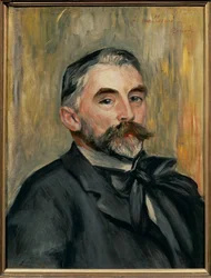 Portret van dichter Stephane Mallarme (olieverf op doek)