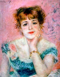 Portret van de actrice Jeanne Samary