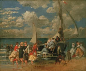 Samenkomst Rond een Boot