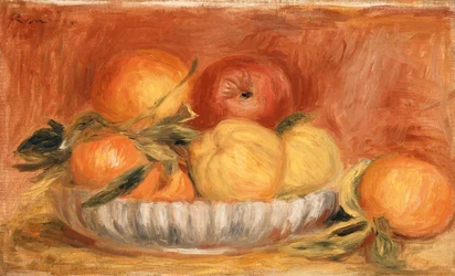 Stilleven met appels en sinaasappels