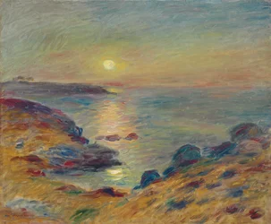 Zonsondergang bij Douarnenez, ca. 1883